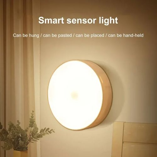 LED Smart Human Body Sensor Night Lights Automatic sensor Lighting USB Charging Wireless Magentic Suction LED Cabinet Lights