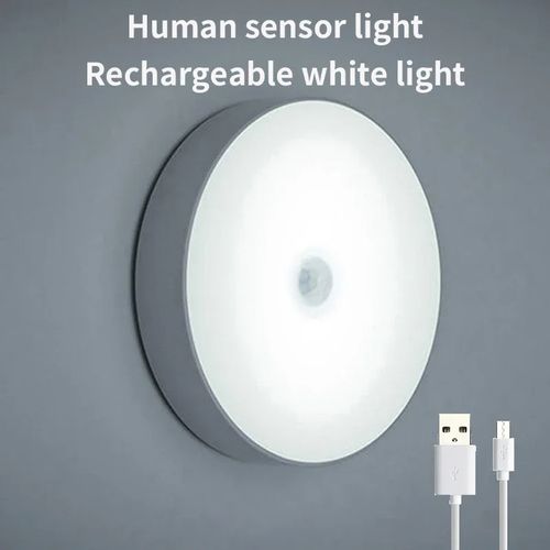 LED Smart Human Body Sensor Night Lights Automatic sensor Lighting USB Charging Wireless Magentic Suction LED Cabinet Lights