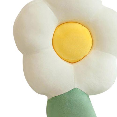 Flowers Body Pillows Ornaments Leg Clamp Long 50cm White