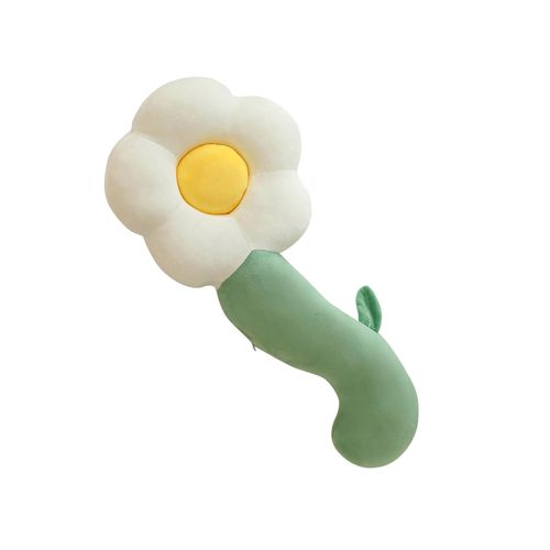 Flowers Body Pillows Ornaments Leg Clamp Long 50cm White
