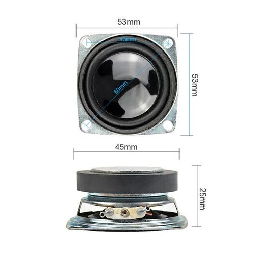 Aiyima 2 Inch 52mm Mini Audio Portable Speakers 4 Ohm 3w Tweeter Altavoz Bluetoth Treble Loudspeaker Home Sound System Diy 2pcs