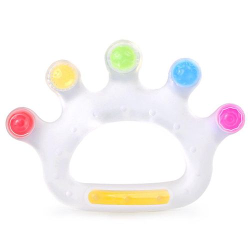 Crown Teethers for Baby Teething Toys for Baby 3+ Month Silicone Colorful Palm Form Teether BPA Free New,Default NO5245