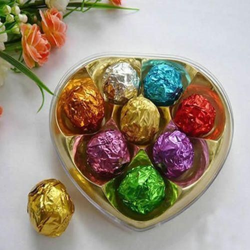 100Pcs Cute Aluminum Foils Candy Chocolate Wrappers Sweets