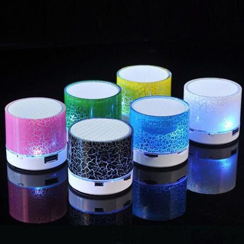 Speaker Mini Wireless Loudspeaker Crack Led Tf Card Usb Subwoofer Portable Mp3 Music Sound Column For Pc Phone Speakers H-Best