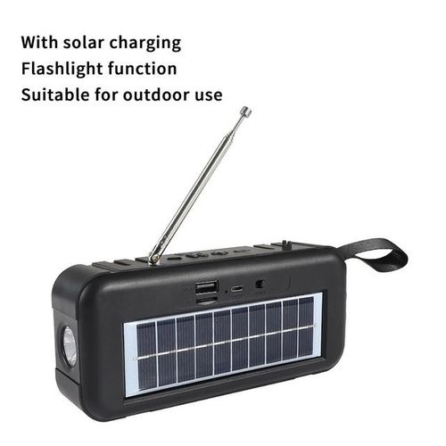 Free Shipping Free Shipping Items Bluetooth Speakers Portable Wireless Radio Support Solar Charging Flashlight Tf Card Playback