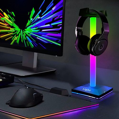 Intelligent RGB touch desk lamp, headphone stand, game desk lamp, APP controlIntelligent RGB touch desk lamp, headphone stand, game desk lamp, APP control - 2 Set