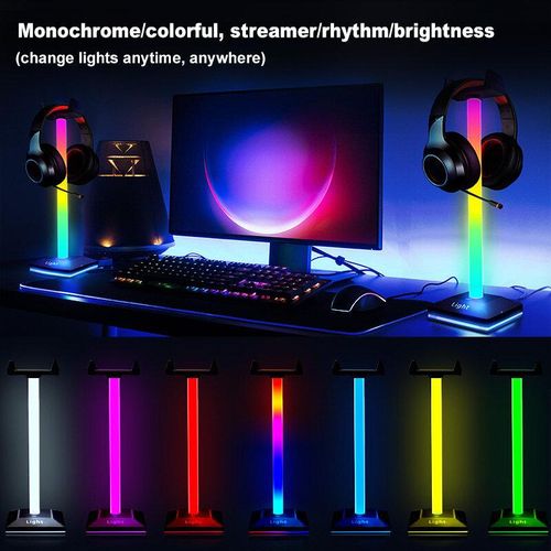 Intelligent RGB touch desk lamp, headphone stand, game desk lamp, APP controlIntelligent RGB touch desk lamp, headphone stand, game desk lamp, APP control - 2 Set