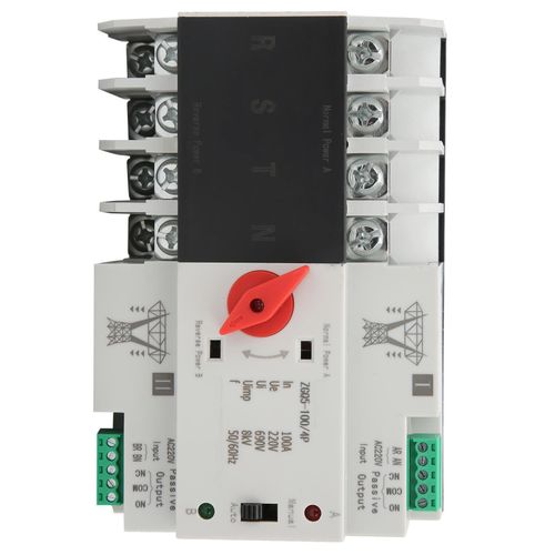 Dual Power Automatic Transfer Switch Circuit Breaker Changeover ZGQ5-100/4P 220V
