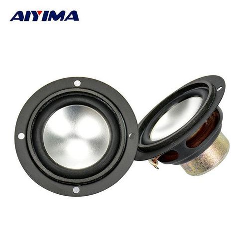Aiyima 2pcs Audio Tweeter Speakers Portable Aluminum Bottom Pu Neodymium Magnetic Full Range Speaker 2.5inch 6 Ohm 6w For Samco