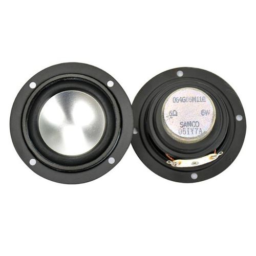Aiyima 2pcs Audio Tweeter Speakers Portable Aluminum Bottom Pu Neodymium Magnetic Full Range Speaker 2.5inch 6 Ohm 6w For Samco