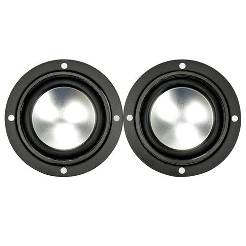 Aiyima 2pcs Audio Tweeter Speakers Portable Aluminum Bottom Pu Neodymium Magnetic Full Range Speaker 2.5inch 6 Ohm 6w For Samco