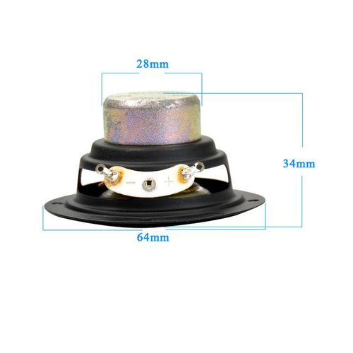 Aiyima 2pcs Audio Tweeter Speakers Portable Aluminum Bottom Pu Neodymium Magnetic Full Range Speaker 2.5inch 6 Ohm 6w For Samco