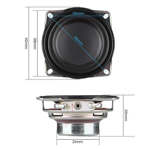 Aiyima 2pcs 1.5 Inch Full Frequency Speaker Waterproof Neodymium Magnetic Speaker 42mm 4 Ohm 6w Loudspeaker