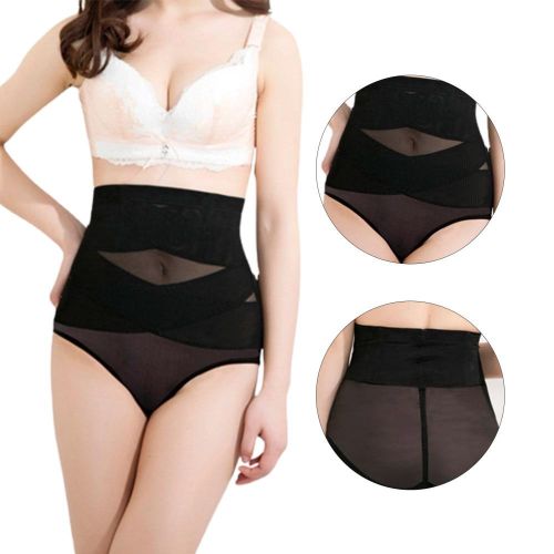 High Waisted Shapewear with Double-layered Crossover Design for Postnatal Mothers Clothes
