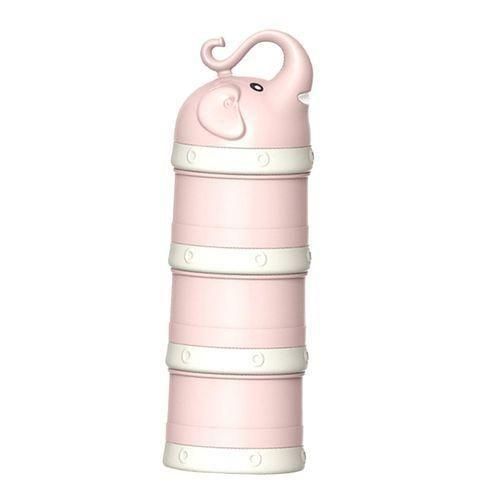Baby Milk Powder Formula Dispenser Stackable Formula Pink