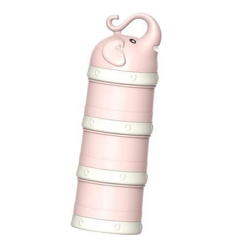 Baby Milk Powder Formula Dispenser Stackable Formula Pink