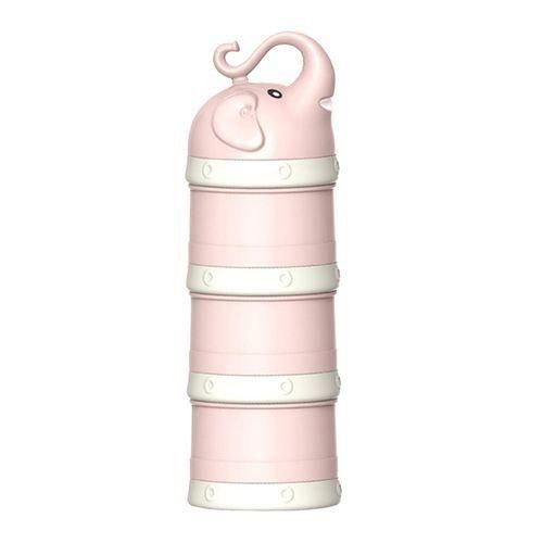 Baby Milk Powder Formula Dispenser Stackable Formula Pink