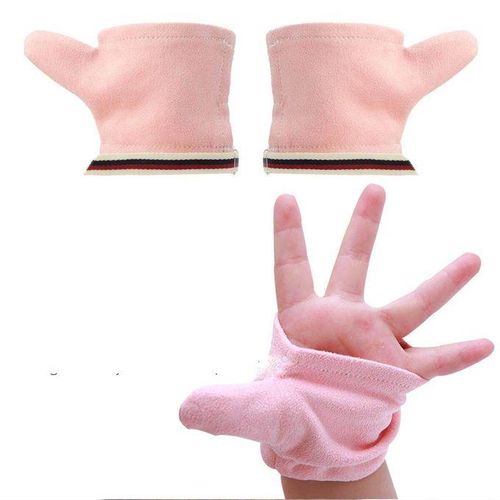 1 Pair Sea-island Fiber Thumb Sucking Stop Finger Interesting Baby Kids Child 2XL