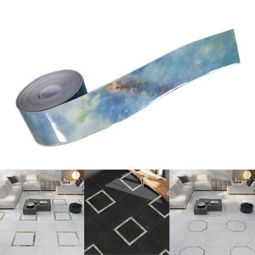Decorative Selfadhesive Floor  Sticker PVC Ground Tile Light Green