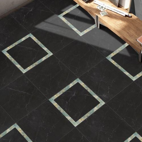 Decorative Selfadhesive Floor  Sticker PVC Ground Tile Light Green