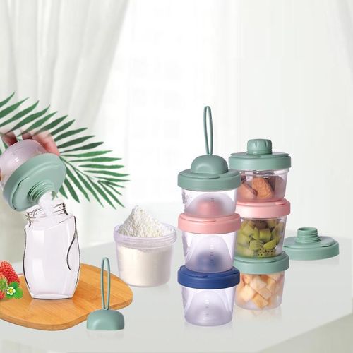 3 Layers Portable Baby Milk Box Dispenser Container Breast Milk Food Storage Box 60ml Sealed Moisture-proof Milk Grid