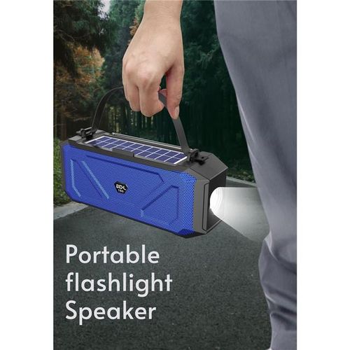 Solar Bluetooth Speaker Portable Bluetooth 5.0 Stereo Speaker 6-Hour Playtime Shockproof Waterproof For Outdoors Sports
