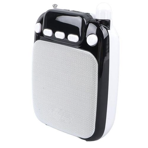 Mini Voice Amplifier Function Portable Voice Amplifier Fm Radio Rechargeable With Wired Microphone Headset For Guide