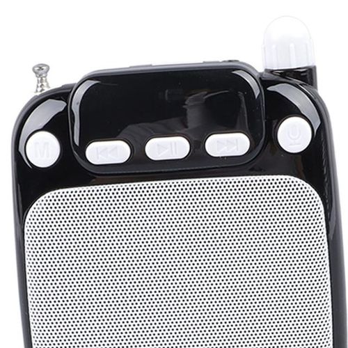 Mini Voice Amplifier Function Portable Voice Amplifier Fm Radio Rechargeable With Wired Microphone Headset For Guide
