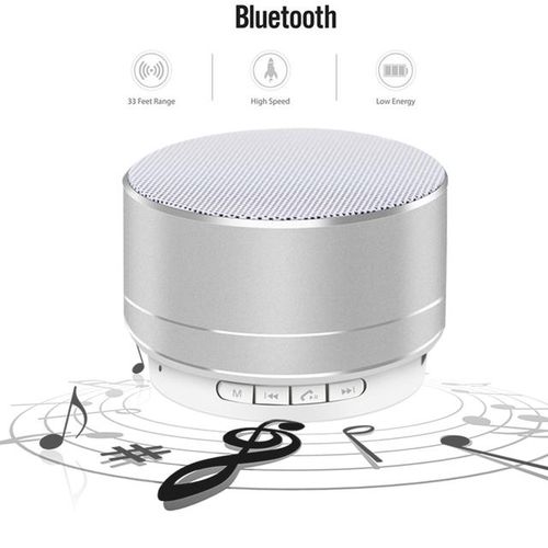 Bluetooth Speaker With Colorful Led Light Portable Speaker 360 Degree Stereo Surround Metal Sense Wireless Bluetooth Speaker