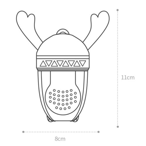Cute Baby Fruit Food Feeder Pacifier Fresh Food Fruit Sucker 6-9 blue