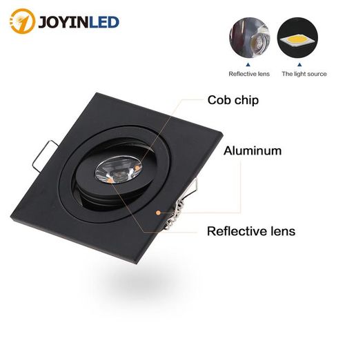 3w Square Led Mini Downlight Cabinet Spot For Ceiling Recessed Lamp Ac85-265v Dimmable Down Lights For Indoor