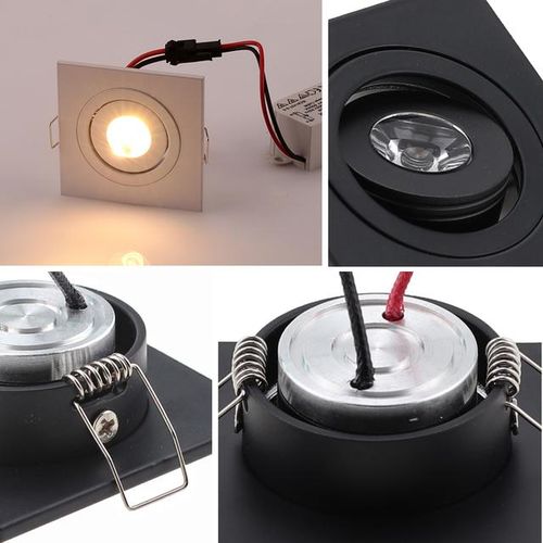 3w Square Led Mini Downlight Cabinet Spot For Ceiling Recessed Lamp Ac85-265v Dimmable Down Lights For Indoor