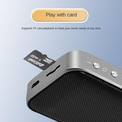 Bluetooth Speaker Wireless Aec Portable Subwoofer Mini Style Pocket-Sized Stereo Music Sound Box With Microphone Support Tf Card