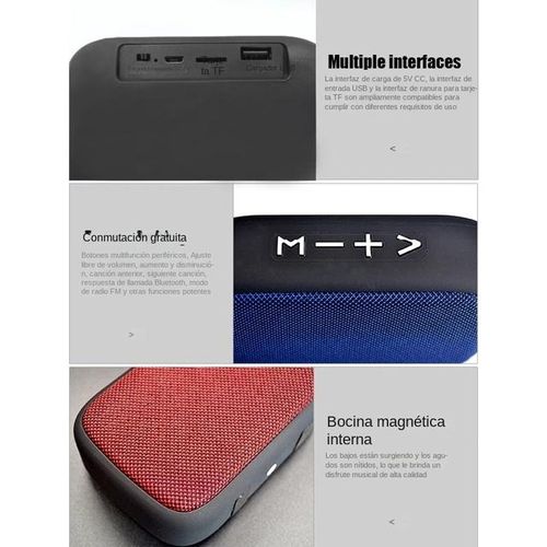 Portable Mini Bluetooth Speaker Wireless Bass Waterproof Outdoor 3d Stereo Music Speakers Tf Card Fm Radio Subwoofer Loudspeaker