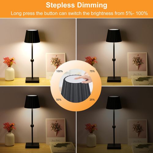 Bedroom Eye Care Rechargeable Desk Lamp Bedside Lamp Touchable Ambient Night Light NO5112