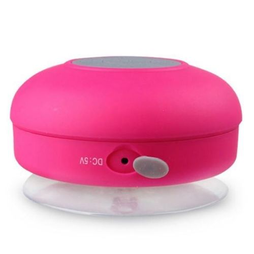 Shower Speaker Bluetooth Waterproof Resistant Wall Mount Portable Speaker Wireless Built-In Microphone With Solid Suction Cup