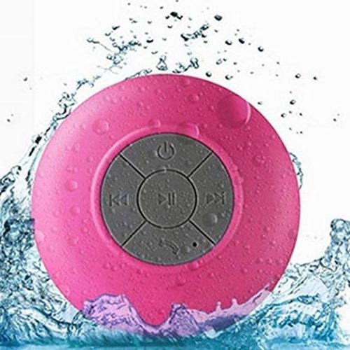 Shower Speaker Bluetooth Waterproof Resistant Wall Mount Portable Speaker Wireless Built-In Microphone With Solid Suction Cup