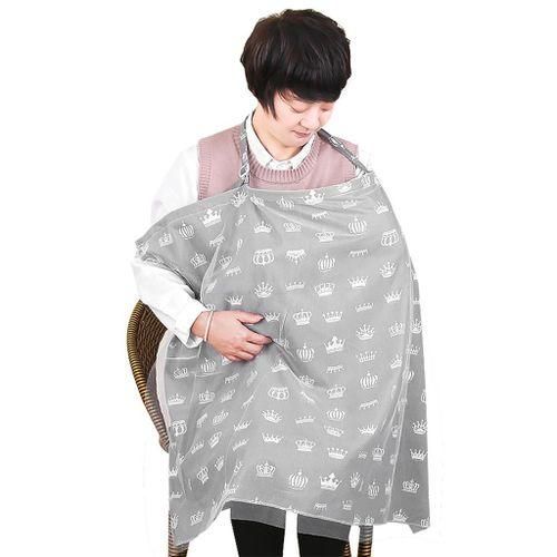 Nursing Covers Soft Adjustable Breathable  Privacy For Crown Grey