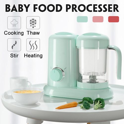 300W Multifunction Feeding Food Maker Baby Supplement New Baby Food Cooking Blenders Steamer Processor Infant Fruit Vegetable Maker Red