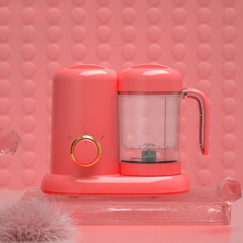 300W Multifunction Feeding Food Maker Baby Supplement New Baby Food Cooking Blenders Steamer Processor Infant Fruit Vegetable Maker Red