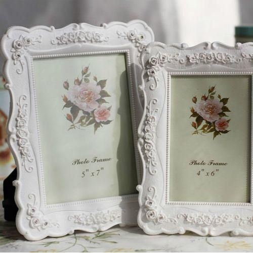 Home Decoration Pastoral Style  Rose Carved Picture Frame Decoration