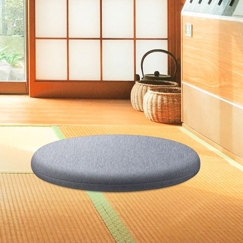 Round Seat Pad Japanese Chair Pad For Light Gray 30cm