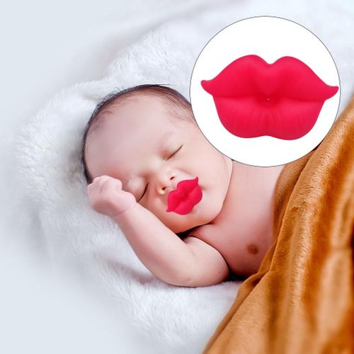 Lips Baby Pacifiers Silicone Pacifier Toddler Newborn Easy Vigor Red