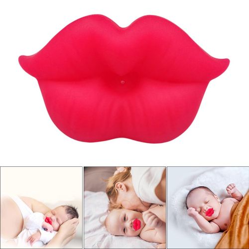 Lips Baby Pacifiers Silicone Pacifier Toddler Newborn Easy Vigor Red
