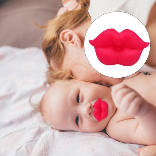 Lips Baby Pacifiers Silicone Pacifier Toddler Newborn Easy Vigor Red