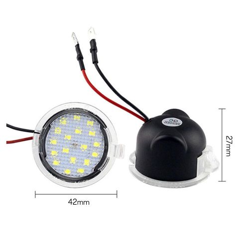 2 PCS 18 LED Under Mirror Puddle Light  Replacement for Ford Mondeo S-Max EDGE Explorer F-150 NO5112