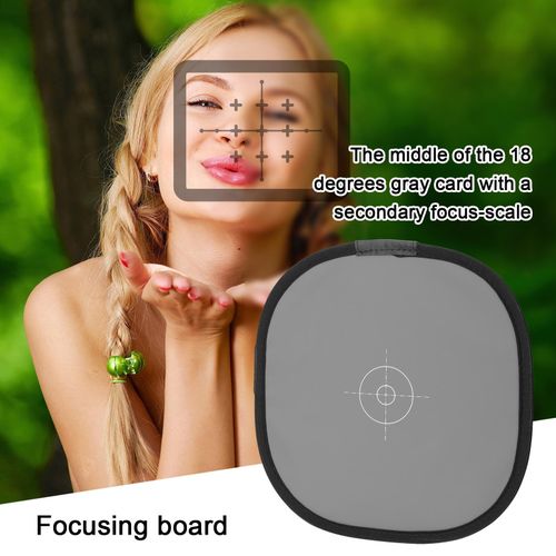 300mm Portable Photography Reflector Gray and White Balance Card Photographic White Balance Focus-Board Photography Accessory NO5111