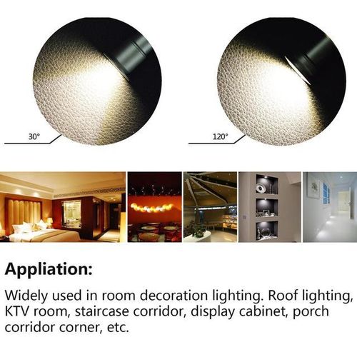 9pcs 1w Dc12v Ip65 Mini Led Spotlight Outdoor Party Star Spot Lighting Led Bulb Bedroom Kitchen Indoor Ceiling Recessed Lights