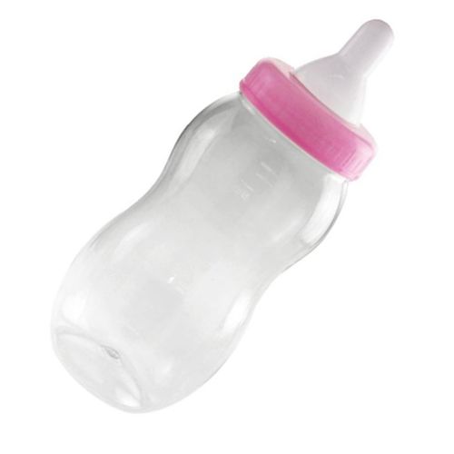 Baby Milk Bottle Coin Bank Piggy Bank Mini Food-grade Bottles Favors for Boys Girls Shower Game,Default NO5245
