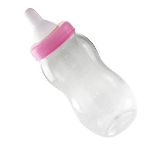 Baby Milk Bottle Coin Bank Piggy Bank Mini Food-grade Bottles Favors for Boys Girls Shower Game,Default NO5245
